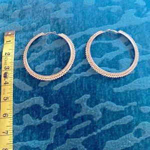 BLING SILVER HOOPS